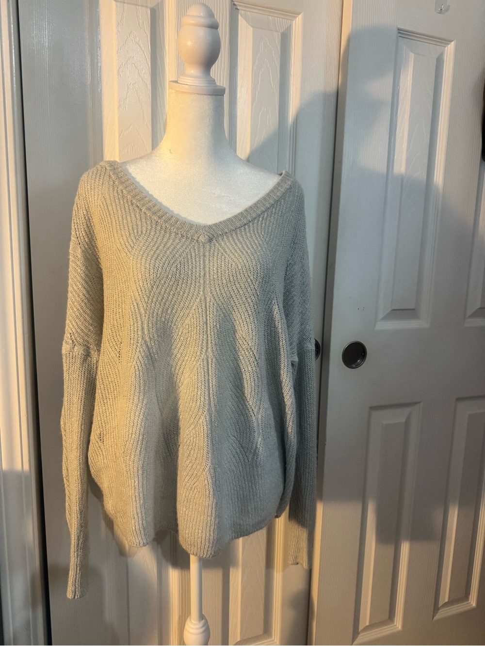 V-Neck Cozy Knit Women's Sweater